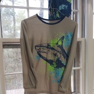 Shark Graphic Long Sleeve Pajama Set